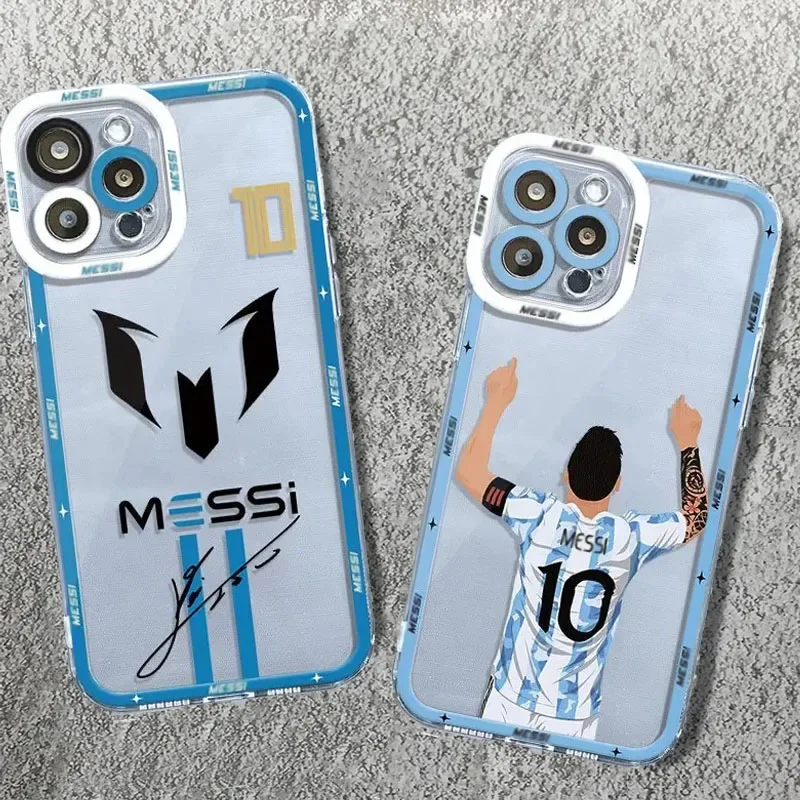 Phone Case For Samsung Galaxy S24 S23 S22 Ultra S21 S20 FE Note 20 10 Plus A15 A25 A35 A55 FootBall Number 7 10 Silicone Funda