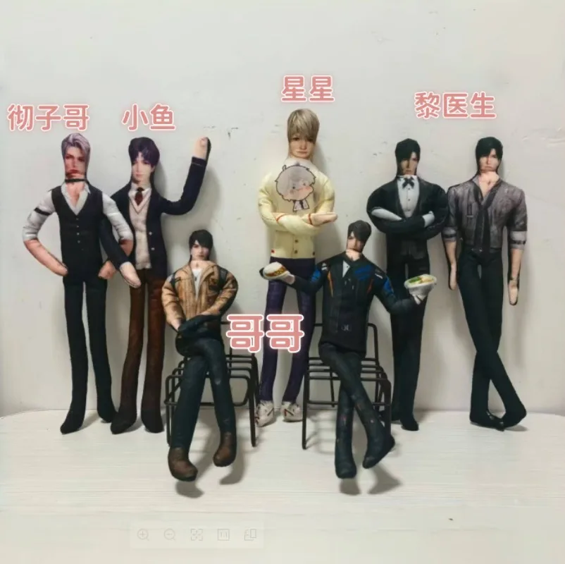 Cute Ornament Love and Deepspace Doll Xavier Rafayel Sylus Caleb Cosplay Plush Cotton Doll Slender Twistable Shape Stuffed Toy
