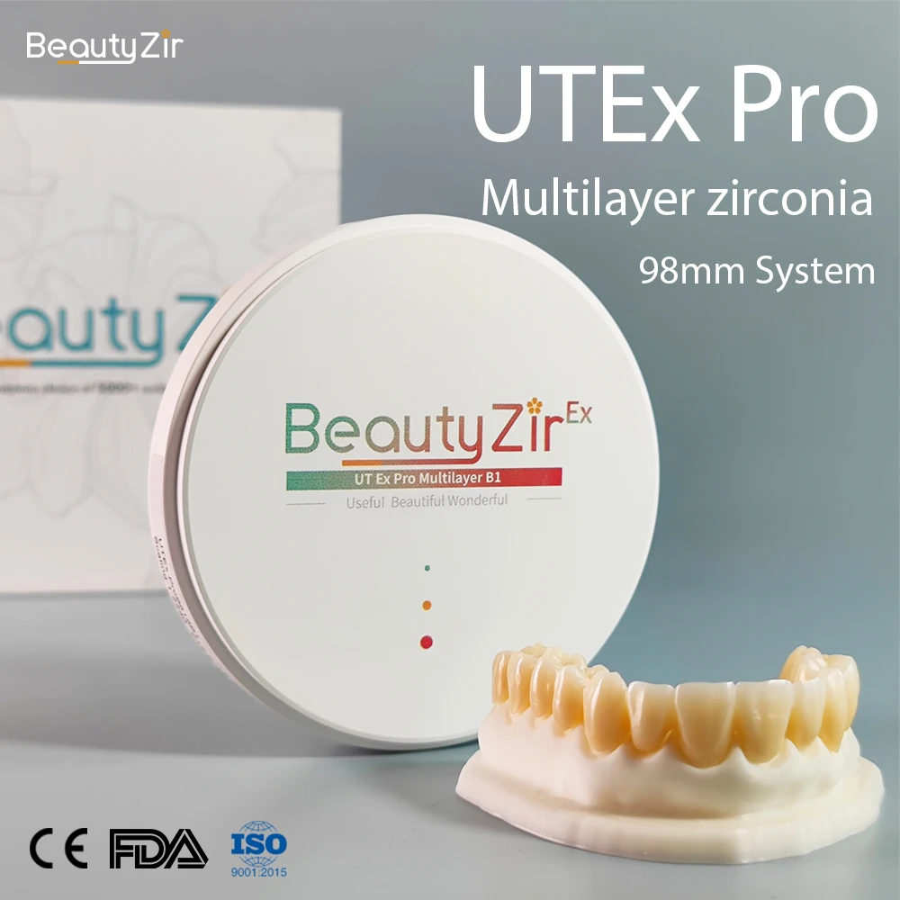 Denture materials translucent zirconia UTEx Pro 98/95/71/Bloco Best Aesthetic Effect -BR