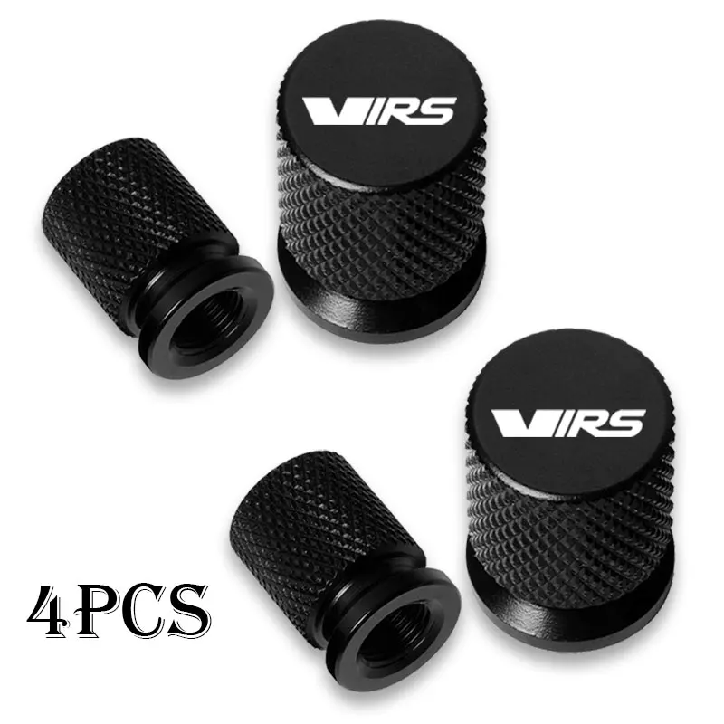 For Skoda VIRS Octavia Kamiq Kodiaq Karoq RS Superb Fabia Rapid Car Wheel Tire Valve Caps Tyre Stem Covers Airdust Waterproof