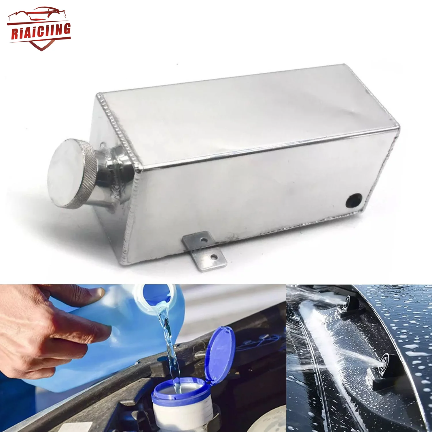 Upgrade Accessories 1.7L Aluminium Windscreen Washer Bottle Intercooler Spray Tank Water Injection Fuel Supply System