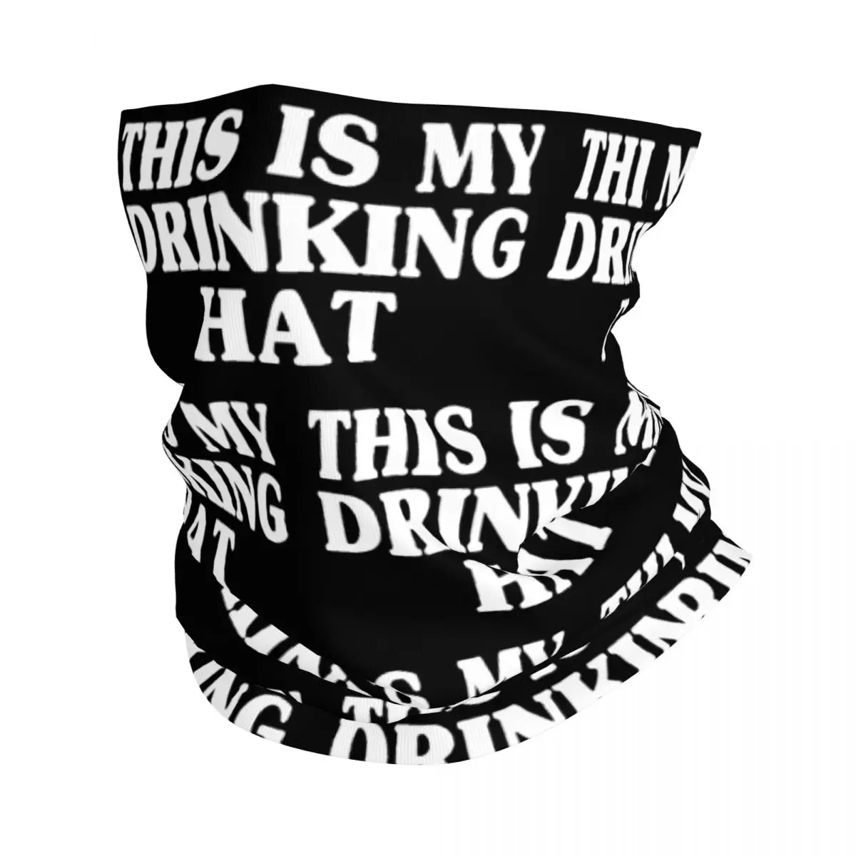 This Is My Drinking Hat polaina de cuello estampada Unisex, máscara facial, bufanda, diadema cálida, senderismo, a prueba de viento