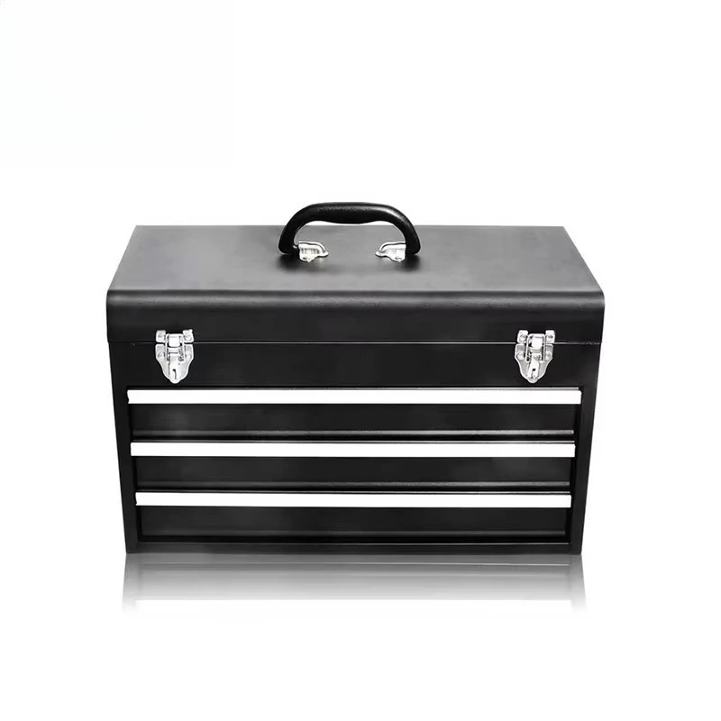 119PCS Four-Layer Iron Box Portable Auto Repair Hardware Tool Set with Drawers Multifunctional Waterproof OEM Customizable