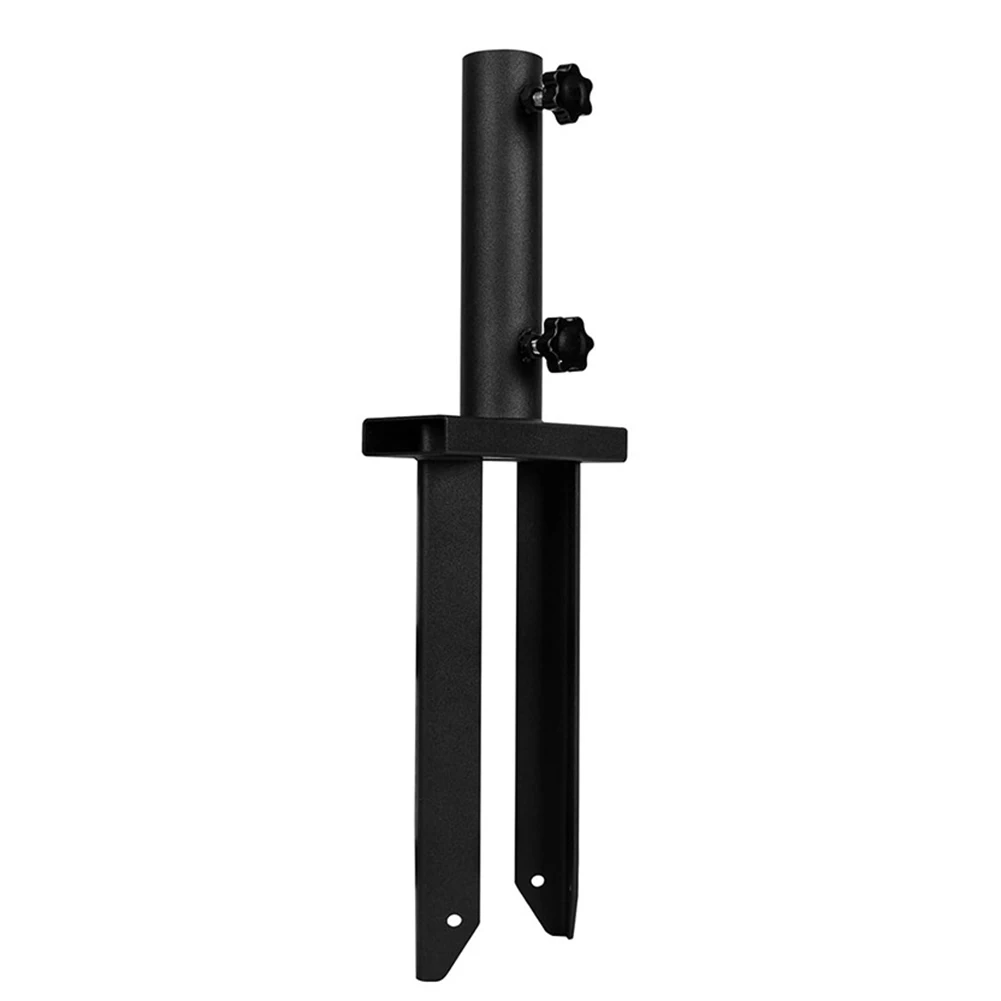 Adjustable Flag Spike For Ground Stake for Various Flagpole Sizes Heavy Metal Holder for Outdoor Signs and Decorations