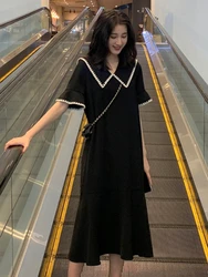 Vestido recto de maternidad para mujer embarazada, ropa holgada de verano