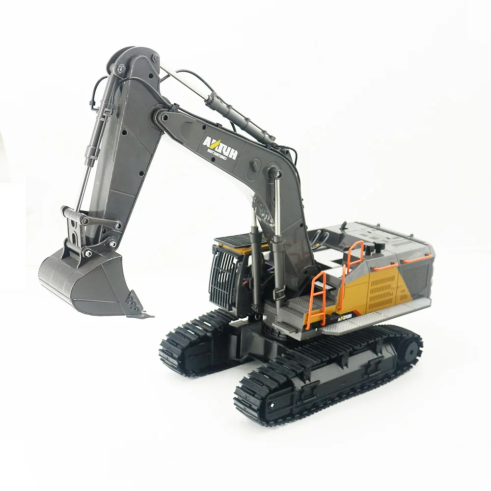 1: 14 Large 22 Channel RC Excavator Alloy Version 2.4g Wireless Large Remote Control Car Engineering Vehicle Excavator Toy