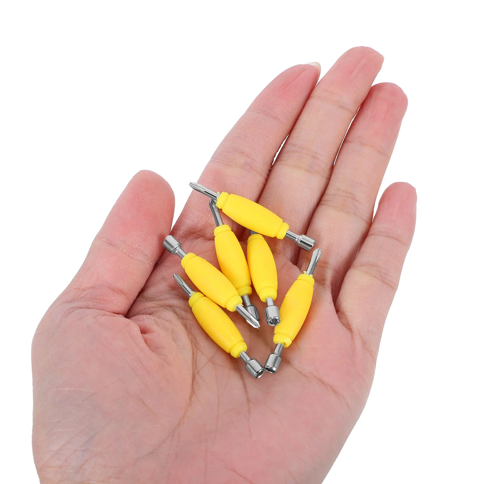 

6pcs Fingerboard Screwdriver Small Flat Tip Double End Repair Tools Metal Mini For Maintenance Accessories Hand Tools