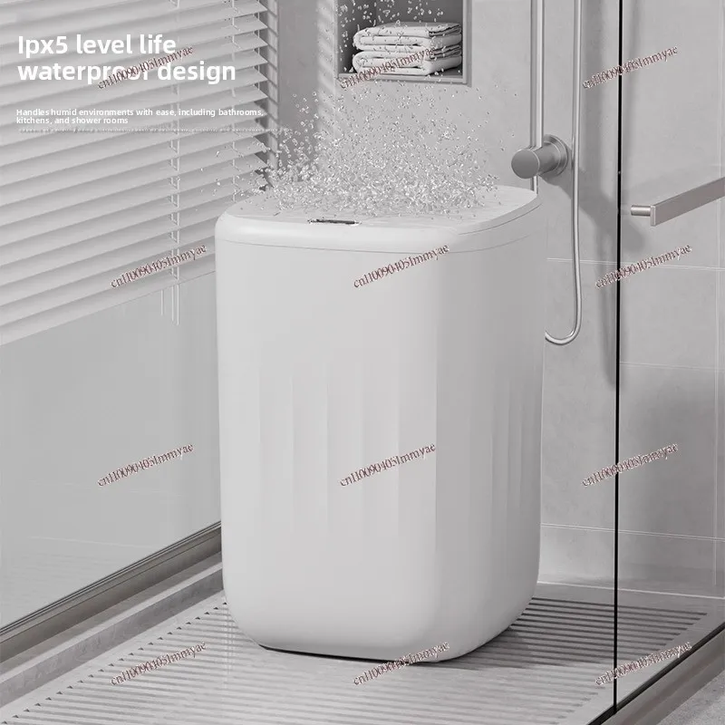 Intelligent induction trash can charging household large capacity open lid waterproof