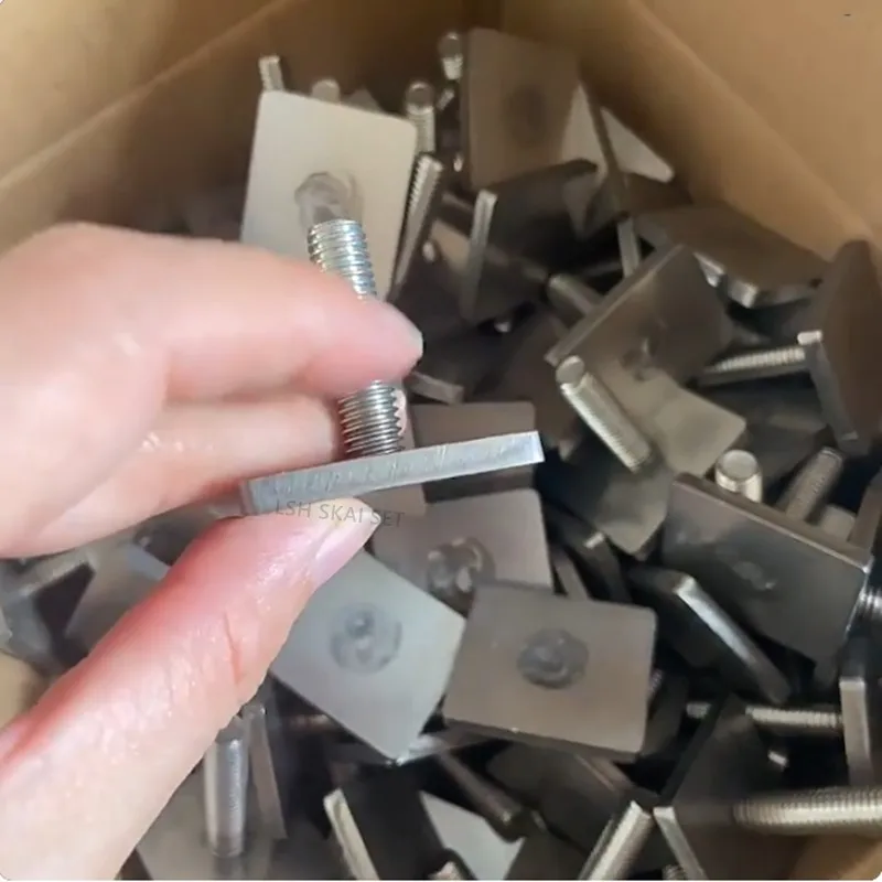 5Pcs T-Slot Rutsche Schiene Track Bolzen Edelstahl T Form Typ Rechteck Hammer Kopf Bolzen Schraube M6 m8 Hardware Werkzeuge Liefert