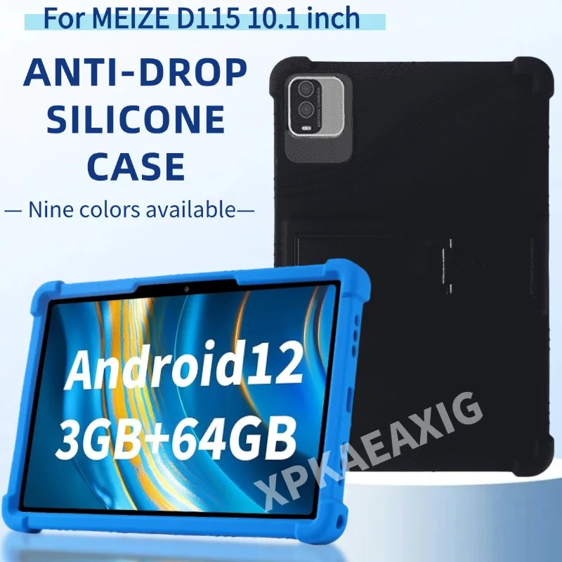 

for MEIZE D115 Case 10.1" Tablet Cover PC Kickstand Funda with 4 Shockproof Airbags Safety