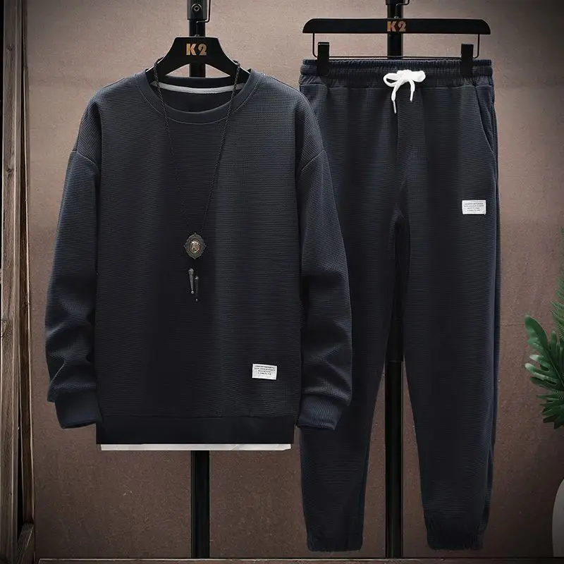 Two-piece Set 2025 New Men's Hoodie Men's Trendy Sports and Leisure Set Men's Korean Version Tracksuits for Men's Sports Set