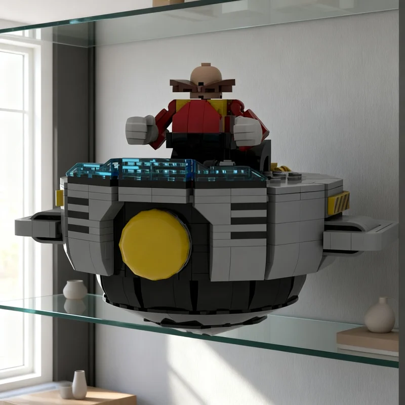 536pcs MOC Ideas CUUSOO Dimensions Dr. Eggman's Eggmobile Model Building Blocks Toy Assemble Creative Collection Birthday Idea