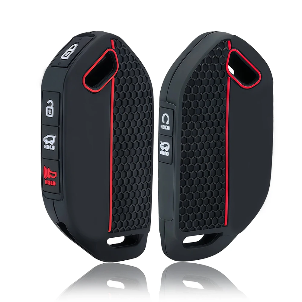 Capa de Silicone para Chave Remota Kia Ev9 EV5 K3 K5 Carnival Picanto GT Line Sorento MQ4 KA4 2024 2025 Acessórios Sem Chave