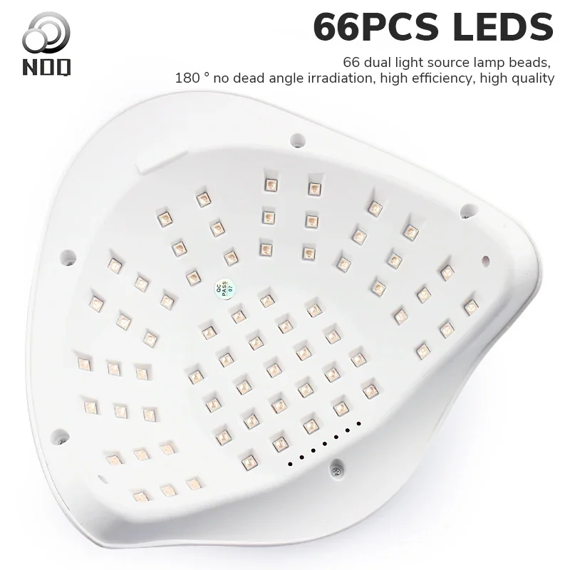 NOQ Nageltrockner, 66 LEDs, X12max, UV-LED, professionelles UV-Licht für Gelnägel, schnell aushärtende Gel-Nagellack-Lampe, tragbare Nagelkunst-Trocknungswerkzeuge