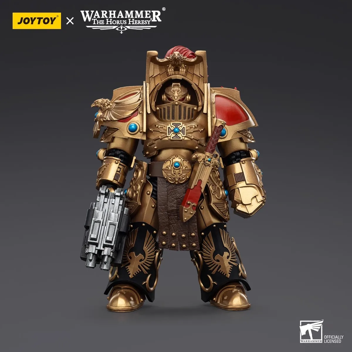 JOYTOY Warhammer 30K 1/18 Action Figure The Horus Heresy Figurine Legio Custodes Custodian Venatari Squad Statue Figure Toys