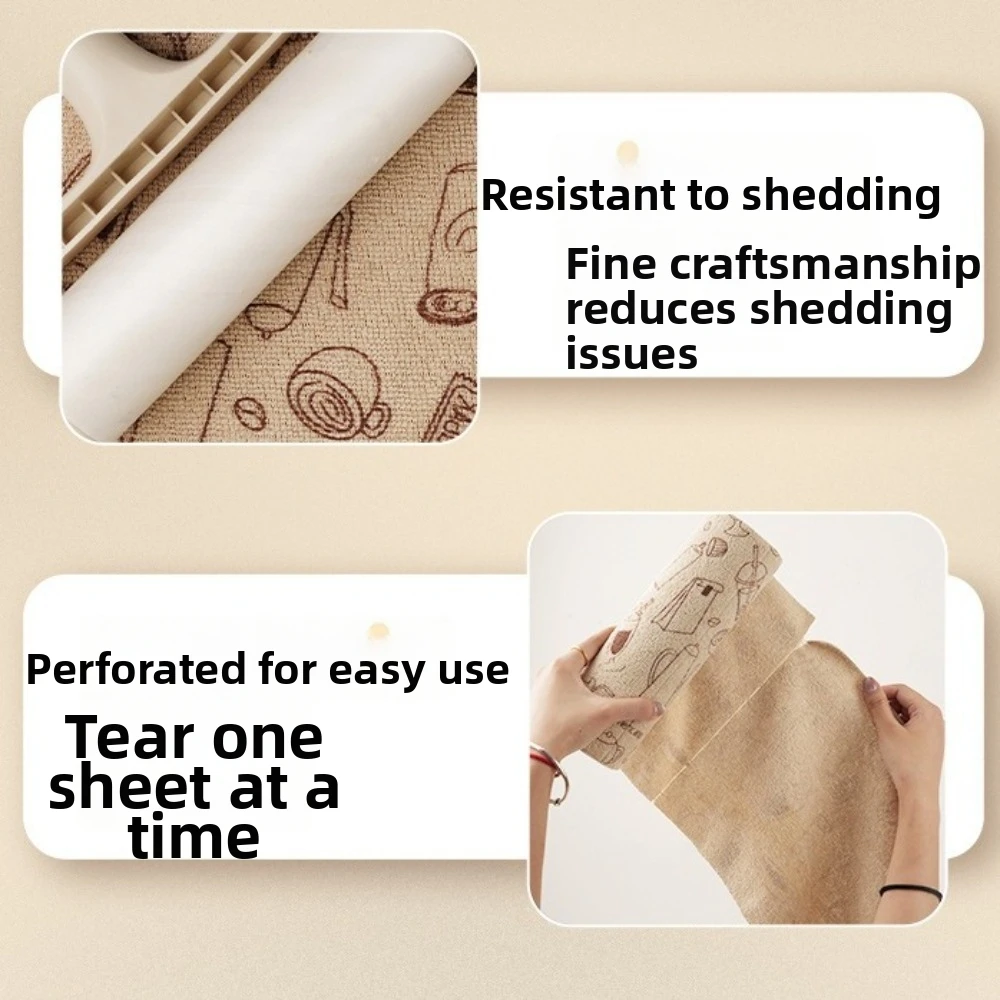 20pcs/roll Reusable Microfiber Cleaning Wipes Washable High Absorbency Cleaning Rag Multi-Purpose Durable Kitchen Towels