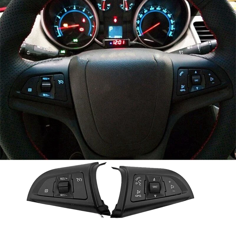 1 Pair 96892135 96892140 Car Steering Wheel Button For Chevrolet Cruze 2009 -2014 Cruise Speed Control