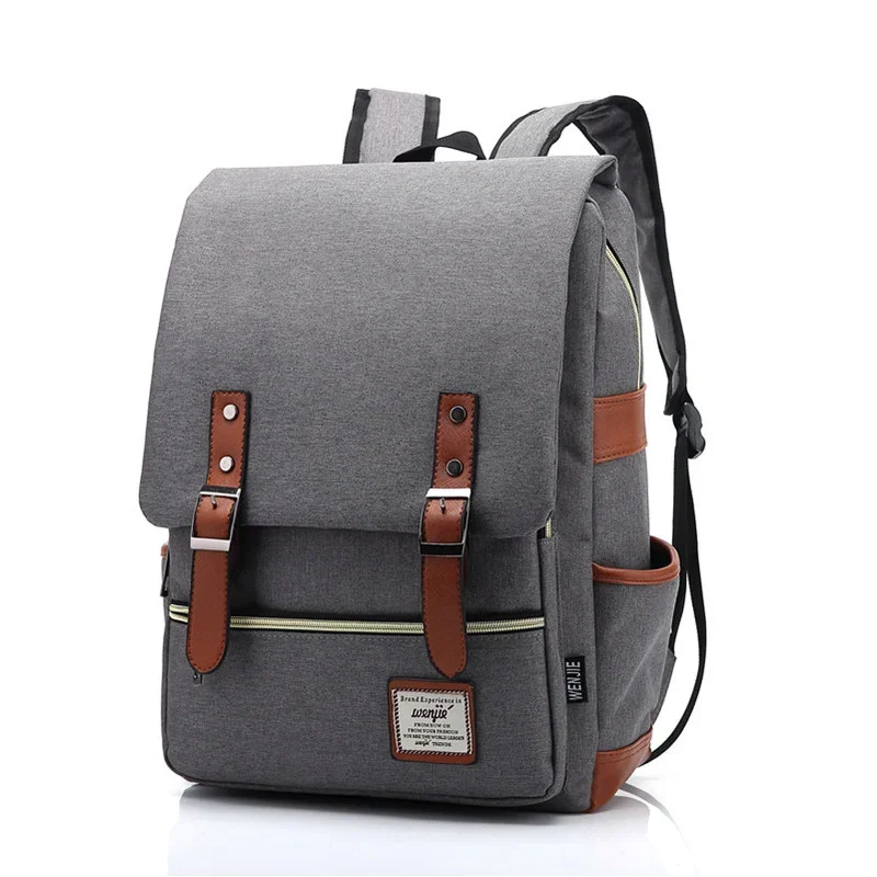 

Vintage Unisex Oxford Waterproof Backpacks Large Capacity Men Travel Bag Women Students School Books 16 Inch Laptop Backpack