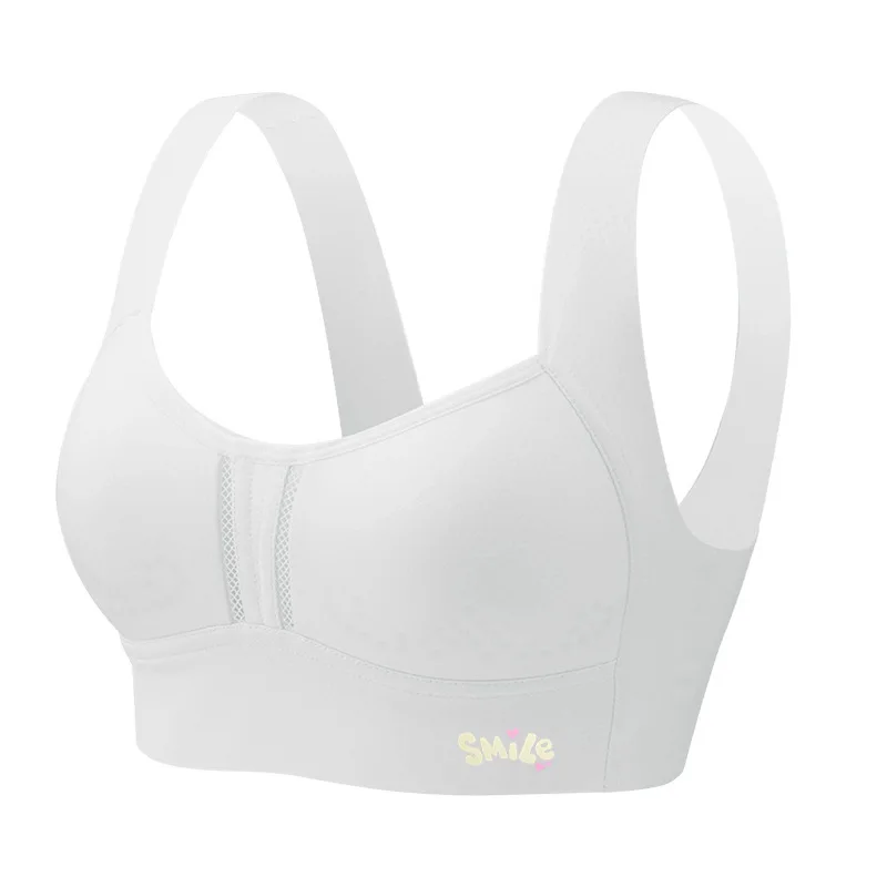 Teenage Girls' Brassiere Thin Fixed-cup Vest Lady Development Womans Full Coverage Summer Sports Daily Wear Fixed Cup Anti Roll