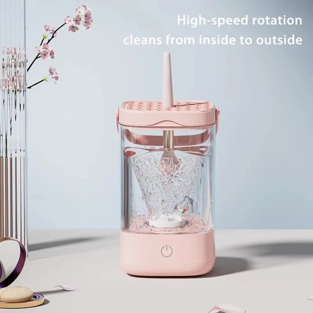 

Automatic Electric Makeup Brush Cleaner 3 in 1 5V Makeup Brush Washing Machine Rotary Multipurpose