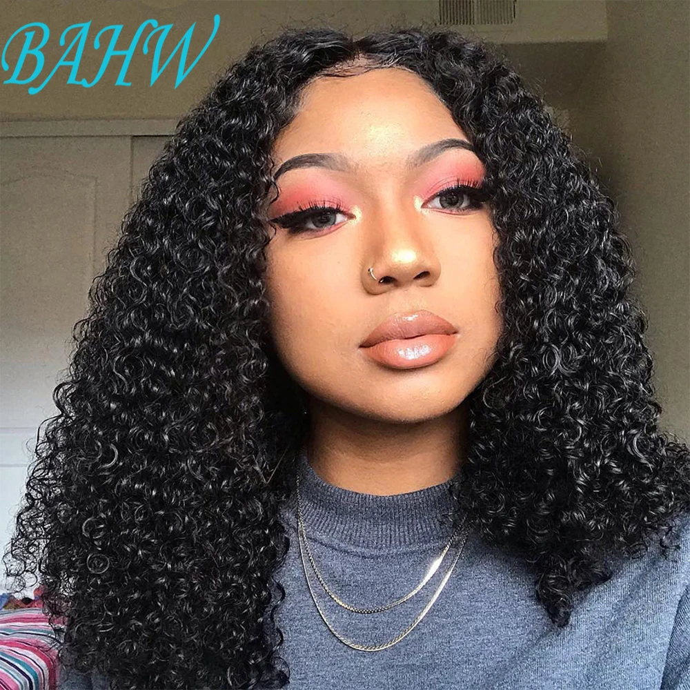 

Malaysia Kinky Curly Short Bob Virgin Hair Wigs 180% Density 13x4 Lace Wig Pre Plucked With Baby Hair Water Curly Short Bob Wig