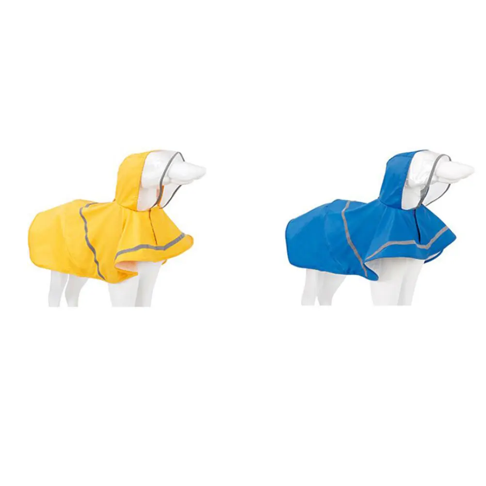 

1pc Pet Waterproof Reflective Raincoat Big XL Rain Jacket Dog Rain Slicker Hoodie Lightweight Durable