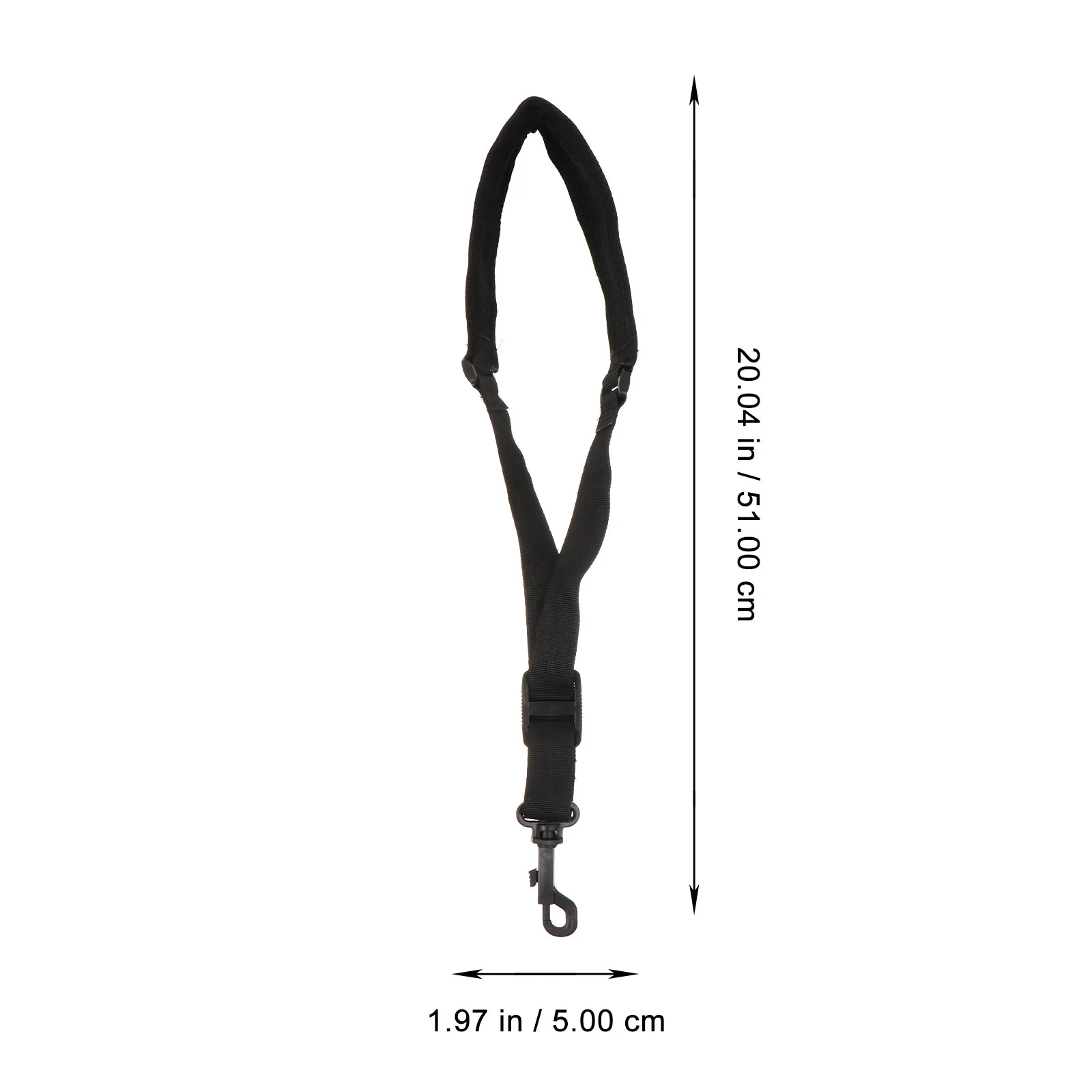 1Pcs Adjustable Wide Cotton-Padded Saxophone Neck Strap for Alto Tenor Baritone Sax Comfortable Breathable Load-Bearing