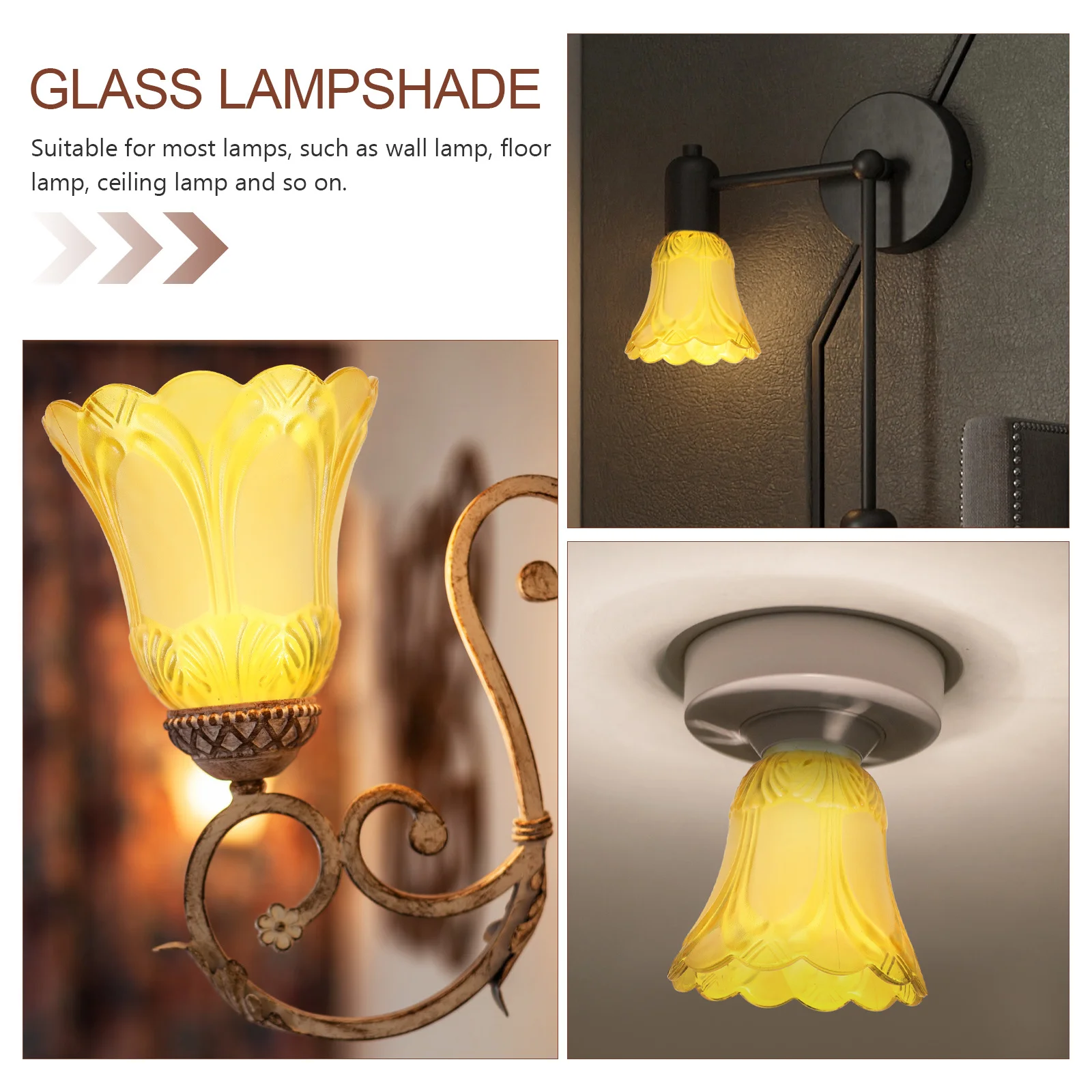 

Glass Light Shade Stylish One Piece Warm Modern Design for Chandelier Lamp Cover Protective Decorative Ambient Lighting Solution