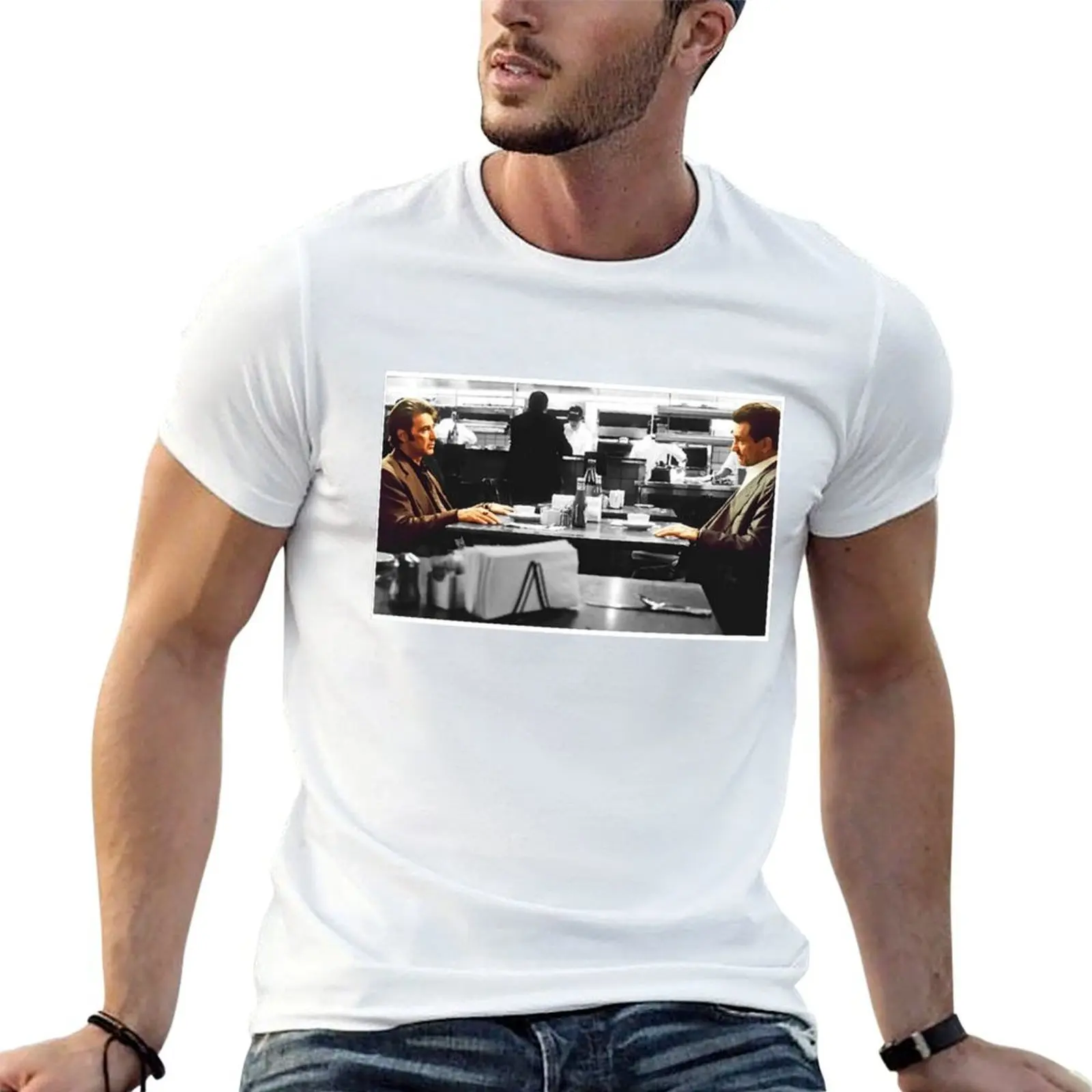

Heat : The Coffee Shop Scene T-Shirt t shirt men 100% cotton luxury brand essential t shirt T-Shirt