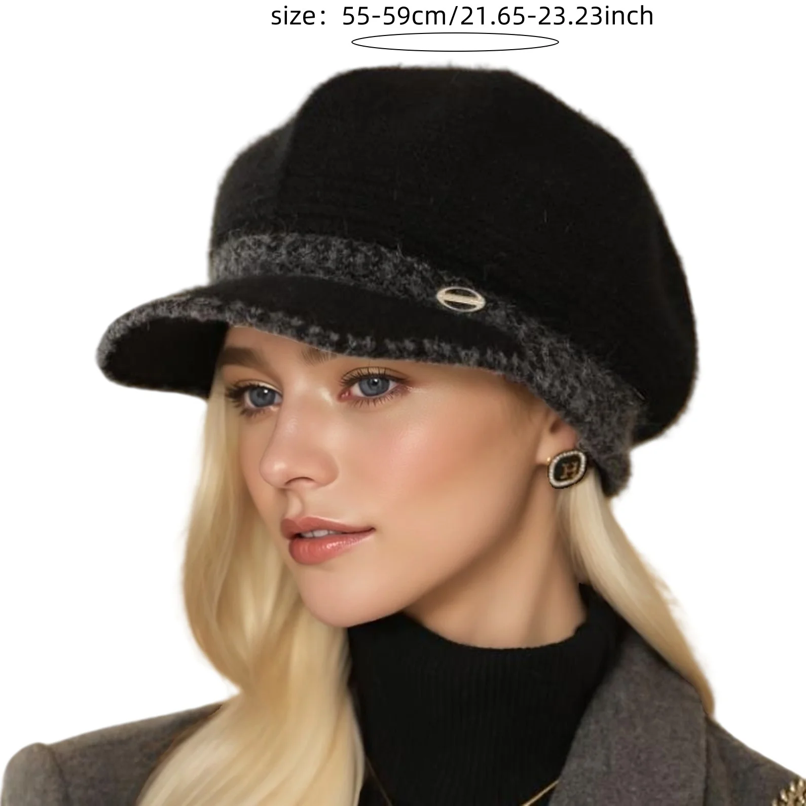 قبعة فرو الأرنب الشتوية للنساء. أزياء ودافئة، مثالية للسيدات في منتصف العمر وكبار السن في الخريف والشتاء. تسوق الآن!