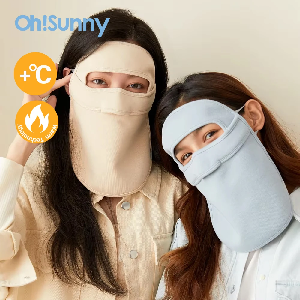 OhSunny New Warm Face Cover Nose Opening Winter  Breathable Three-dimensional Windproof Full Face Protection Masque for Women