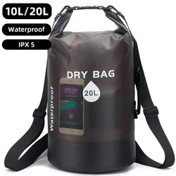 10L 20L Dry Bag Waterproof Storage Pack Pouch For Swimming Trekking Rafting Boating Kayaking Rafting Drybags Backpack XD117Y