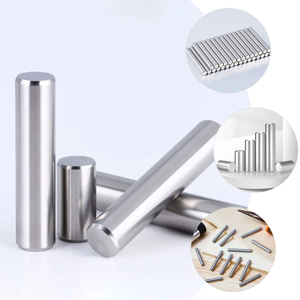 

10Pcs Stainless Steel Shelf Pins 5Mm Cylindrical Dowel Pins for Furniture Cabinet Bookcase Fixing Support Bunk Bed Replacement