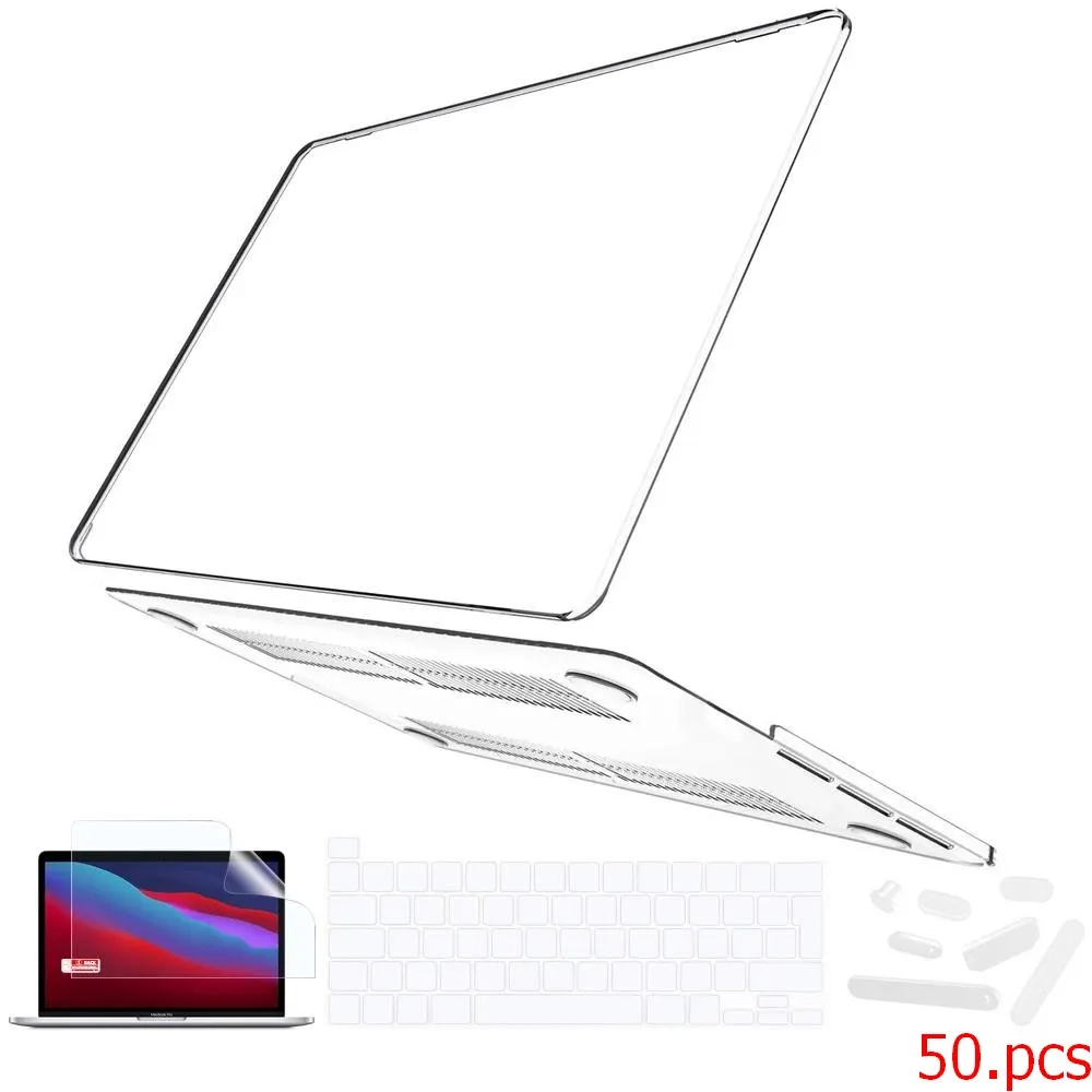 NORTHJO 4-in-1 Crystal Matte Case Keyboard Cover Screen Protector for Laptop Apple Macbook Pro 13 Inch M1 A2338 A2251 A2289