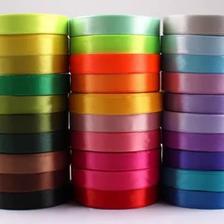 25yards/roll 12mm Satin Ribbon DIY Handmade Crafts Fabric Christmas Halloween Wedding Party Gift Box Flower Cake Decoration Tape