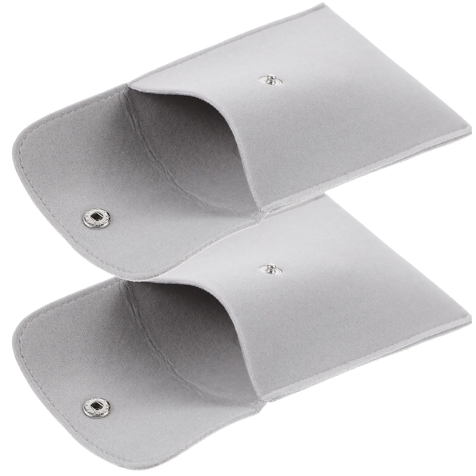 2Pcs Jewelry Storage Pouch Bag with Snap Closure Elegant Gift Packing Bag for Weddings Parties Favors and Accessories