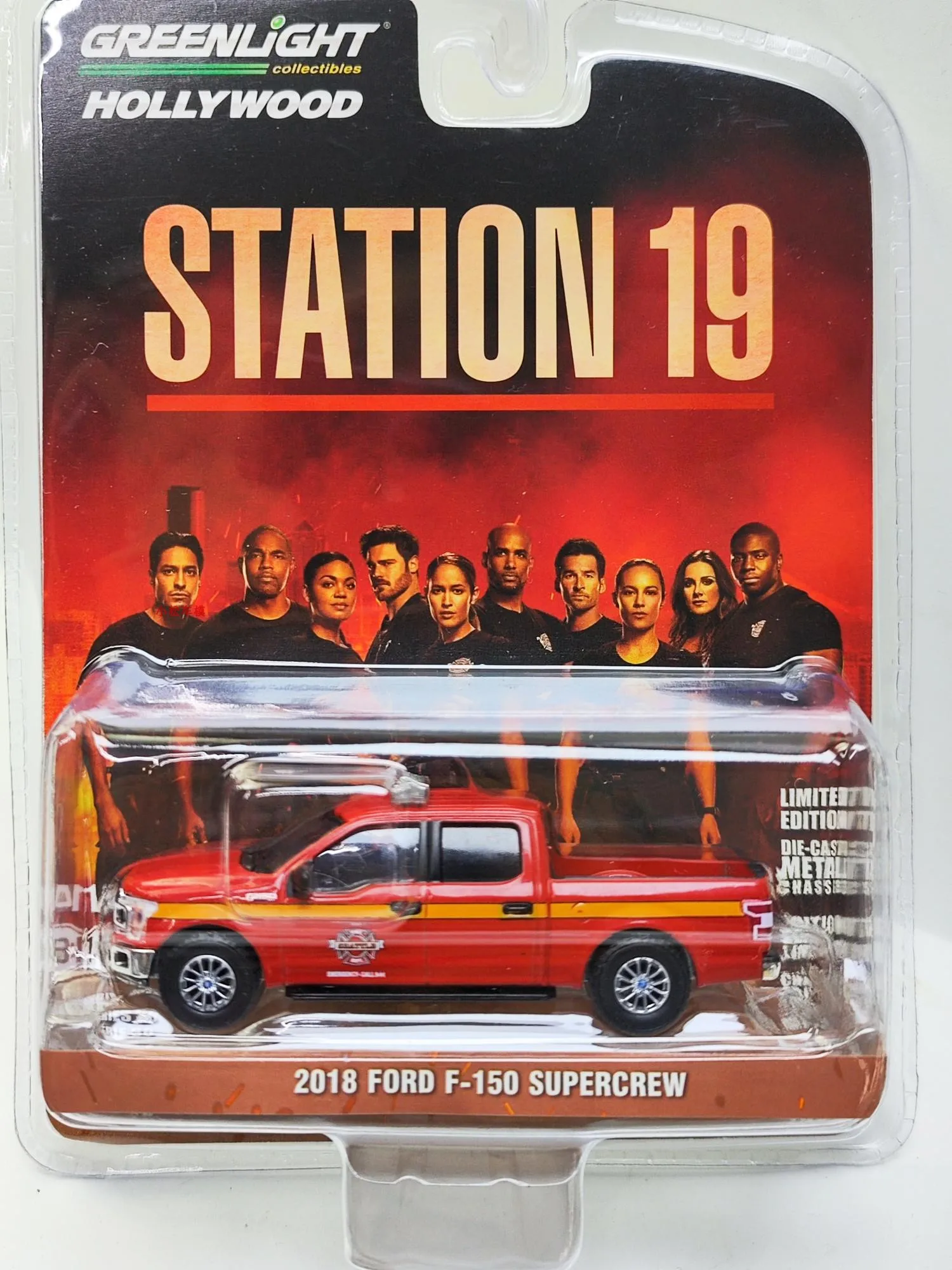 

Greenlight 1:64 2018 Ford F-150 Super Flight Attendant — Сиэтл, пожарная служба 44960-F, модель игрушечного автомобиля, детский подарок.