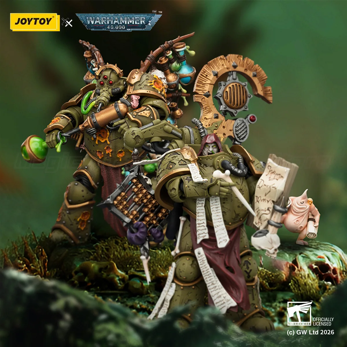 

Предзаказ: Фигурки JOYTOY Warhammer 40K Death Guard Biologus Putrifier Tallyman, 2 шт., 1/18, аниме-фигурки