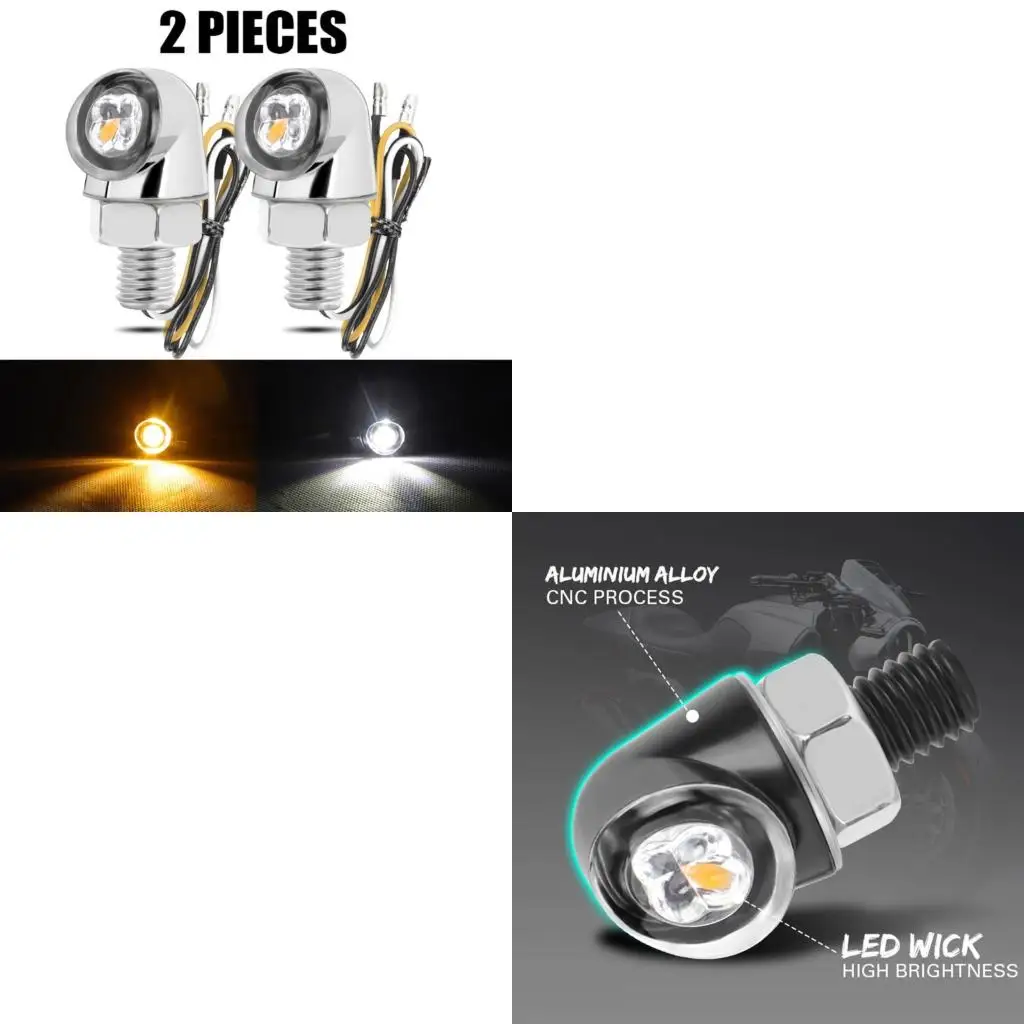 XA6H Everlasting Motorcycle Turn Signals High Visibility LED Lights Aluminum Construction