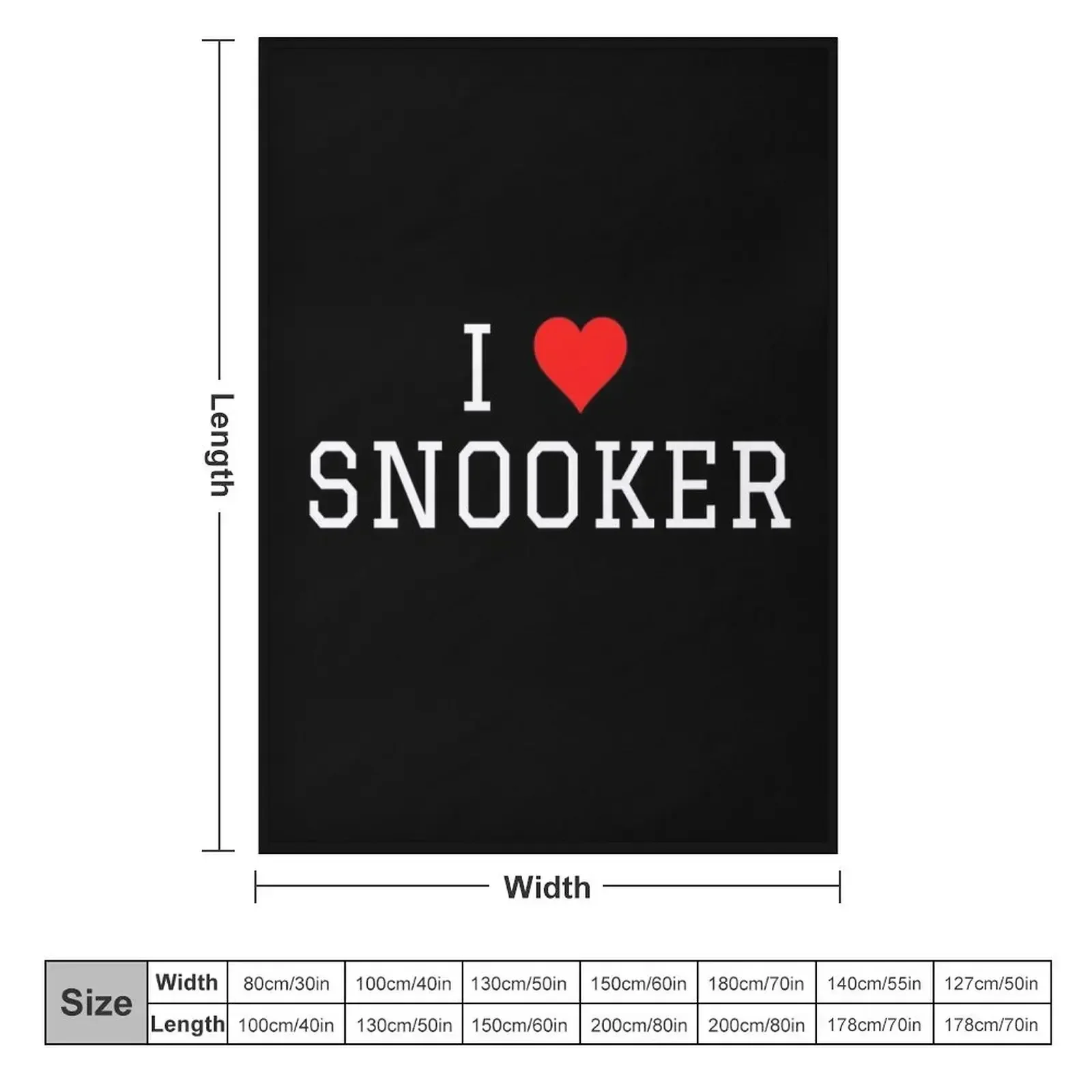 I Love Snooker Throw Blanket Flannel cosplay anime Blankets