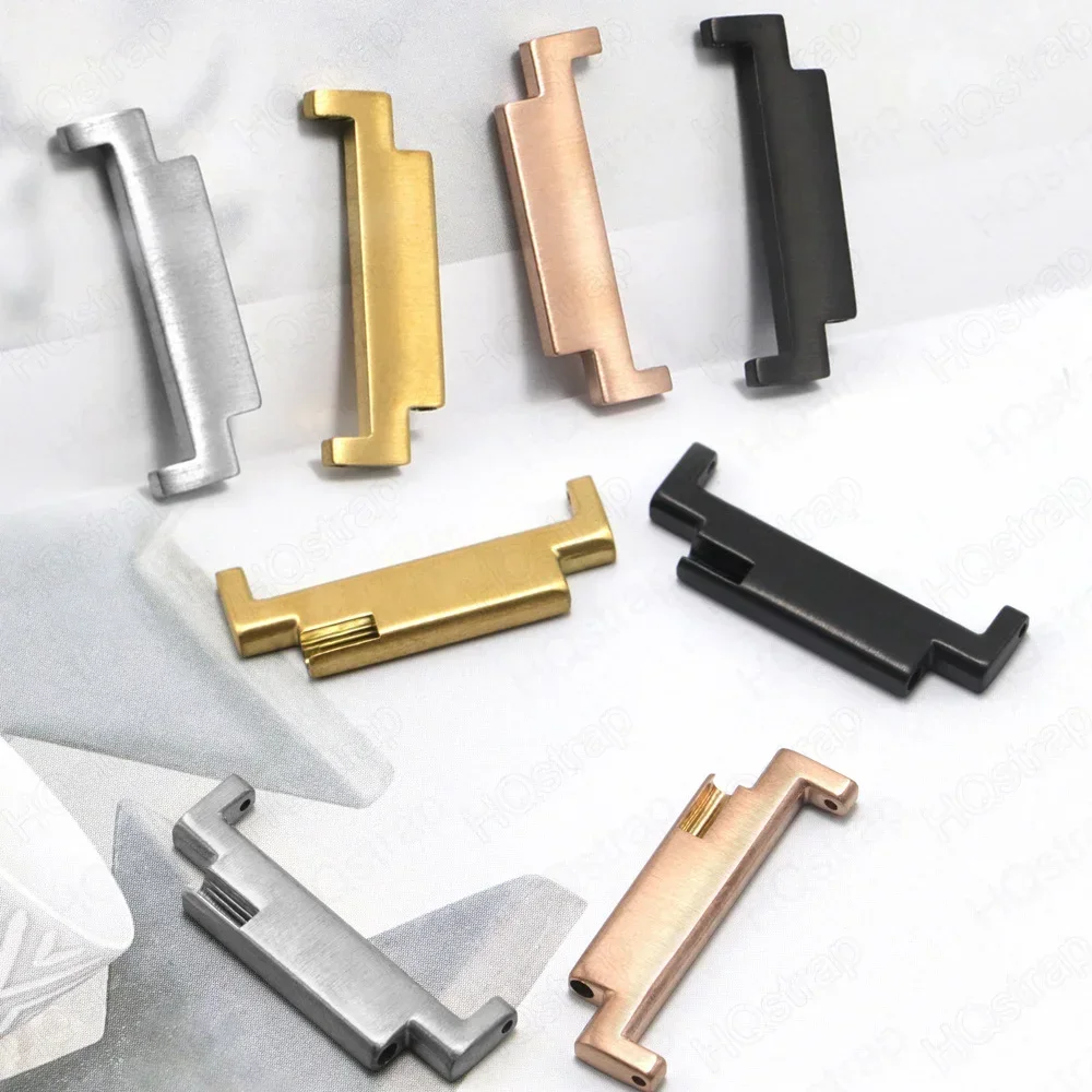 1 Pair Strap Adapter Stainless Steel Watch Band Connector 18mm 20mm 22mm Replace Watchband Quick Release Spring Bars Accessories image 3