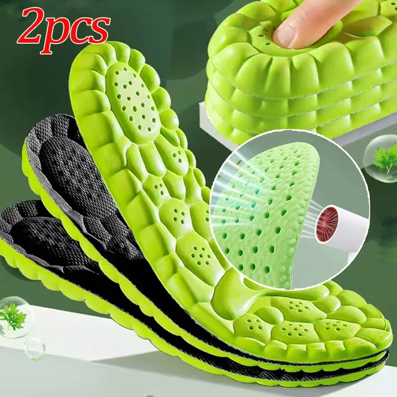 Unisex, schwarz, grün, weiche Einlegesohle, schweißabsorbierend, atmungsaktiv, Schuhpolster, desodorierender Schwamm, luftorthopädische Einlegesohlen, leicht zu reinigen, Brioche