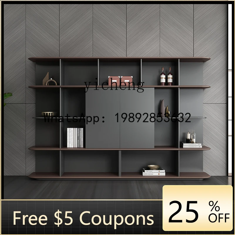 

AB office file cabinet gray display background creative high cabinet data file opening method bookcase