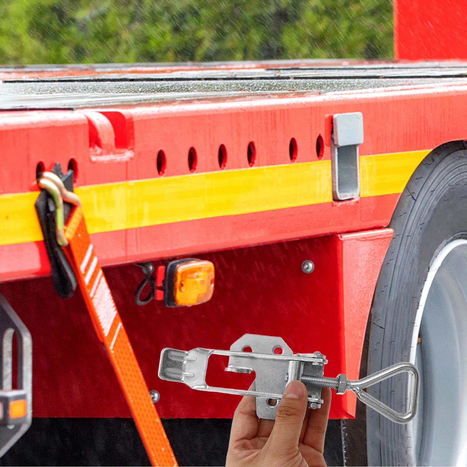 

Heavy Duty Galvanized Cargo Replacement Metal Silver Assembly For Trucks Steel For Closure Truck Accessories