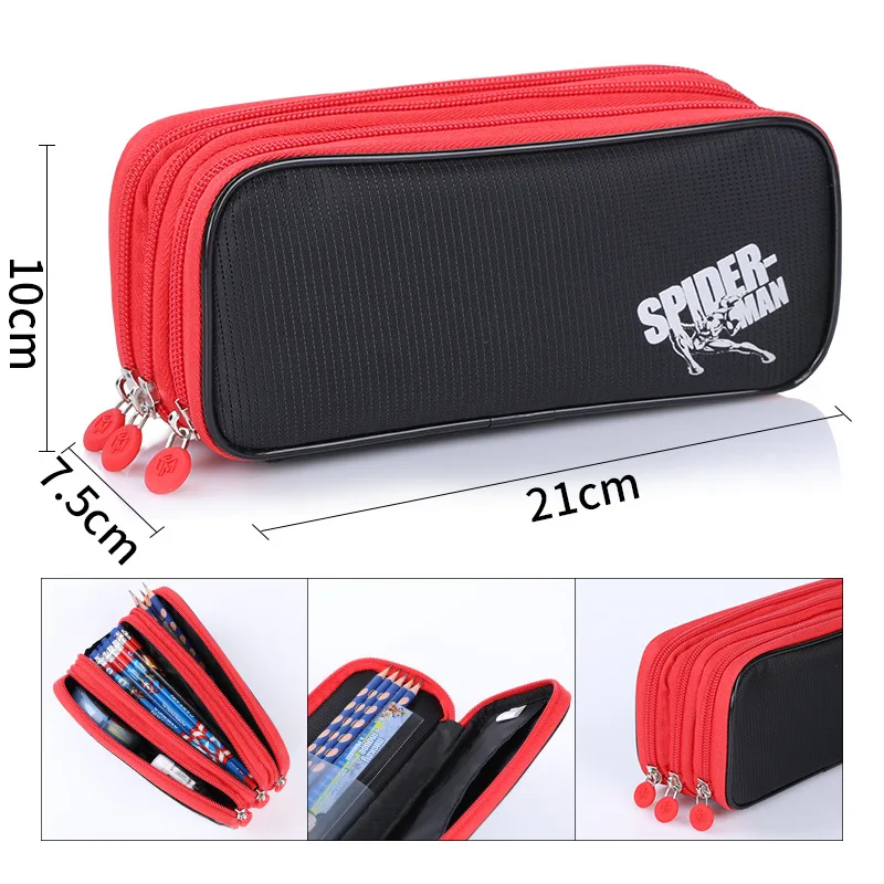 

Marvel Comics Человек-паук пантера Черная пантера красивый пенал с мультяшным рисунком небольшой подарок