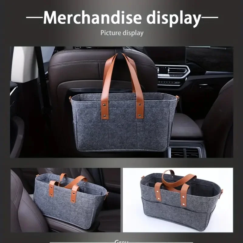 Car Trunk Folding Storage Bag Household Multifunctional Hanging Bag Portable Basket Car Practical Supplies