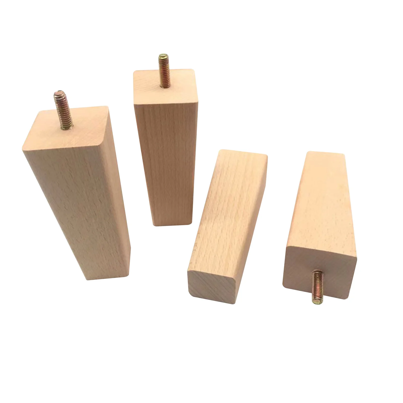 

4pcs Solid Wood Table Chair Feet Replacement Furniture Legs Coffee Table Sofa Bed Cabinet Support Wooden Leg Decorative Home