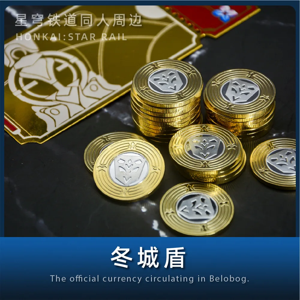 

Game Anime Honkai: Star Rail Seele March 7Th Metal Coin Souvenir Collection Take Photos Props Commemorative Coins Cosplay Gifts