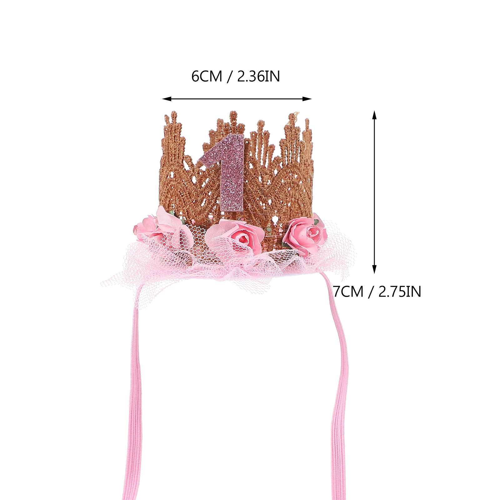 

Children's Birthday Crown Girls Baby Tiara Crown Tiara Hat Kids Hair Accessories Durable Lightweight Party Celebrations