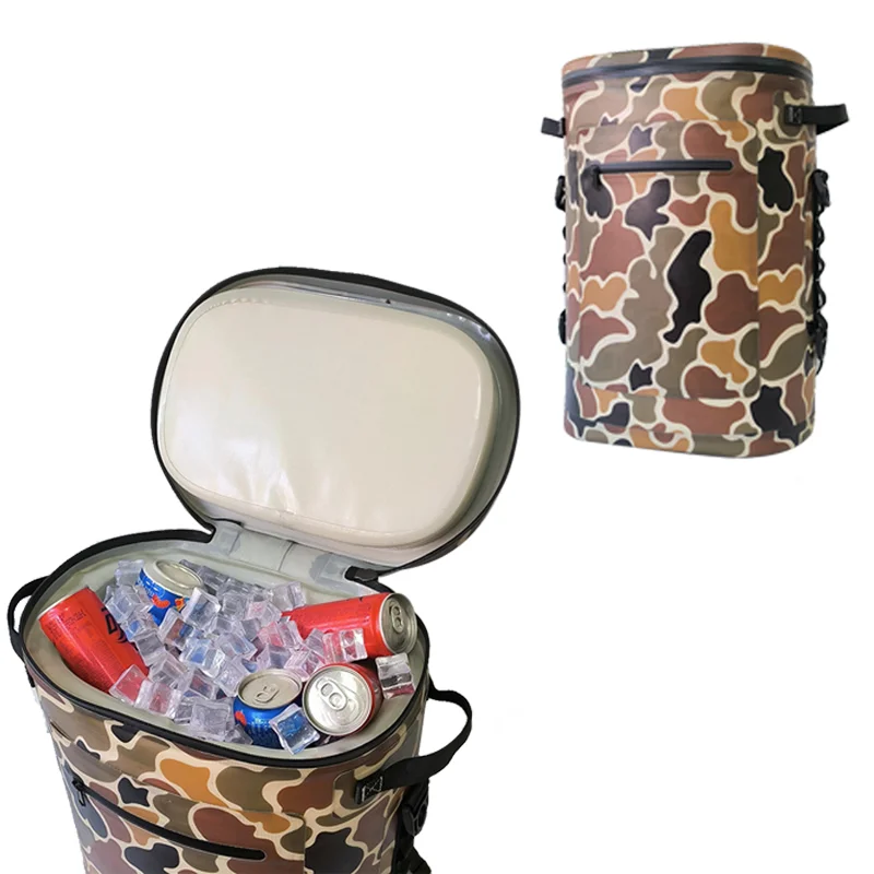 

Portable thermal insulation bag waterproof outdoor camping ice bag 20 cans 30 cans cooler backpack